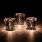 Cordless Crystal Table Lamp with Faceted Prism Shade and USB Charging