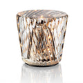 Cordless Crystal Table Lamp with Faceted Prism Shade and USB Charging