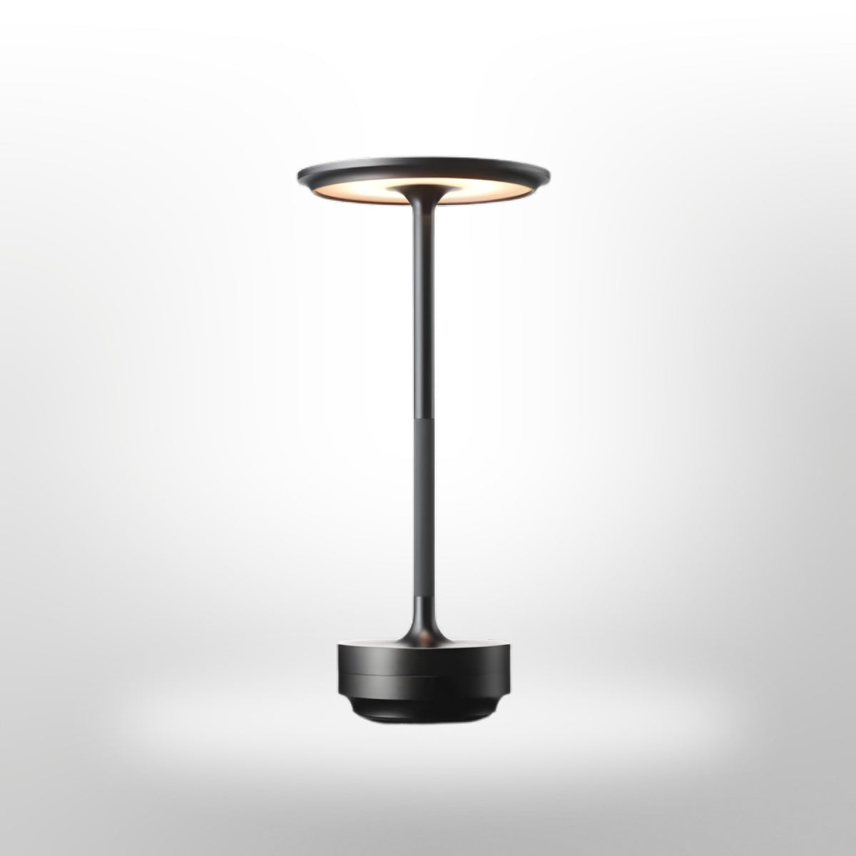 Cordless Metal Table Lamp with Touch Dimming and USB Rechargeable Battery