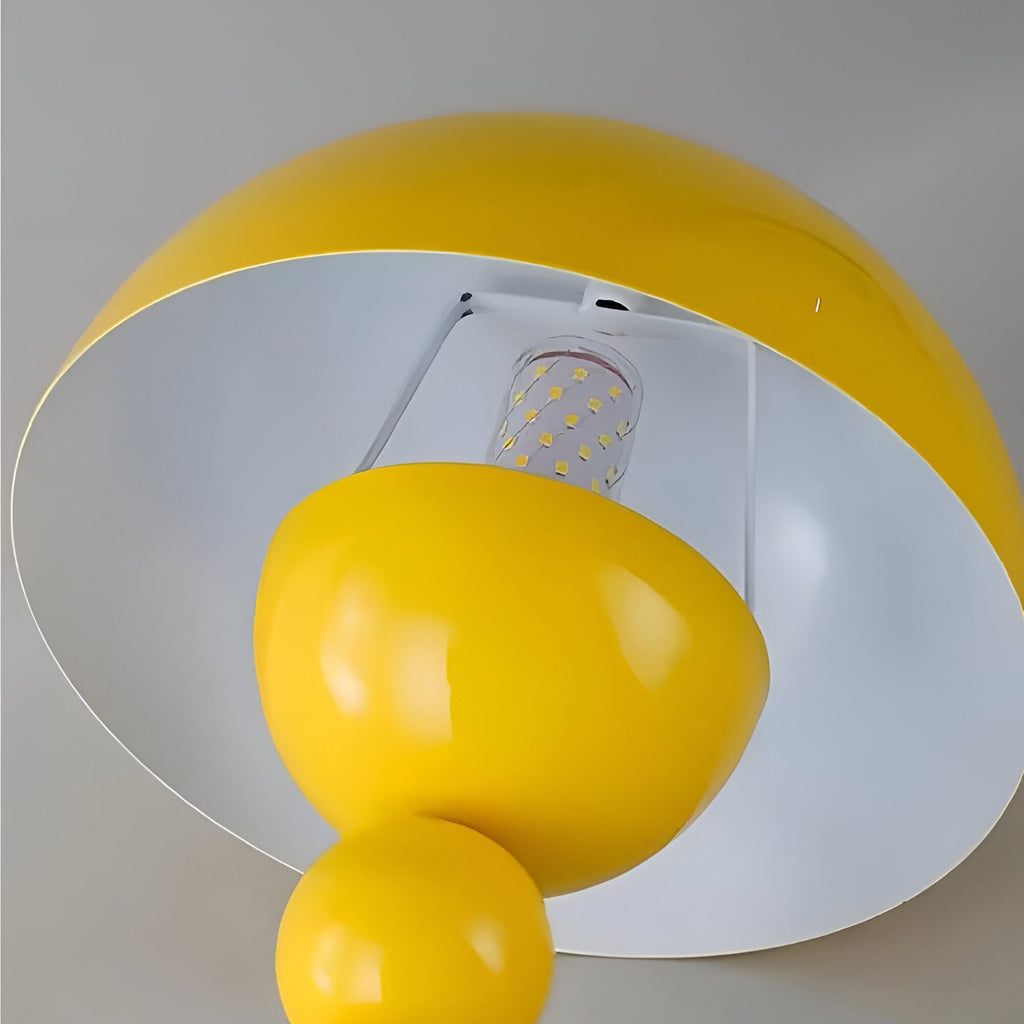 Cordless Mushroom Table Lamp with Stacked Sphere Base and USB Charging