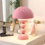Cordless Mushroom Table Lamp with Stacked Sphere Base and USB Charging