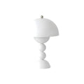 Cordless Mushroom Table Lamp with Stacked Sphere Base and USB Charging