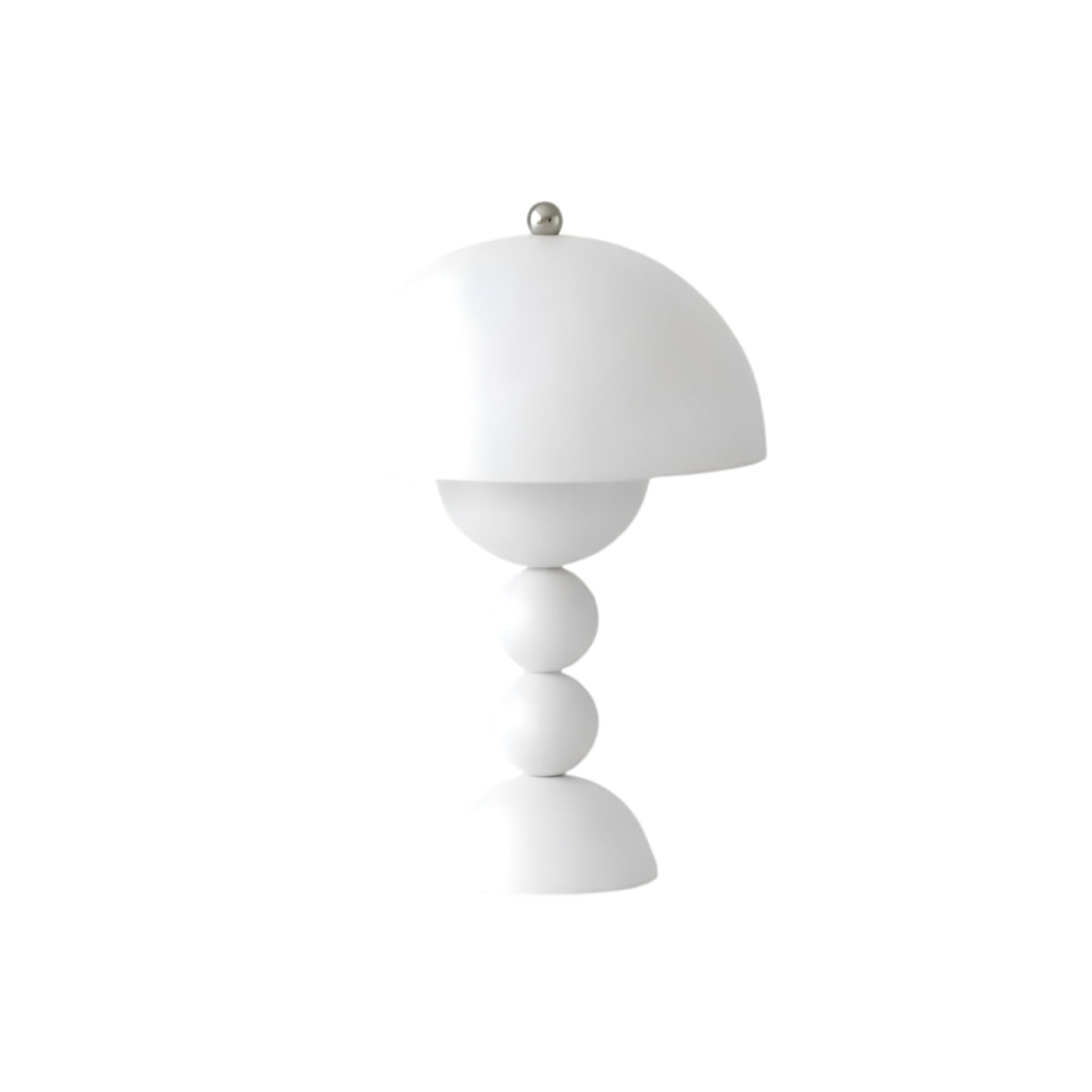 Cordless Mushroom Table Lamp with Stacked Sphere Base and USB Charging