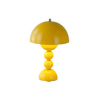 Cordless Mushroom Table Lamp with Stacked Sphere Base and USB Charging