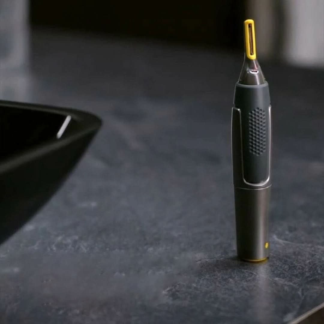 Cordless Precision Grooming Trimmer with LED Light for Nose Ears and Brows