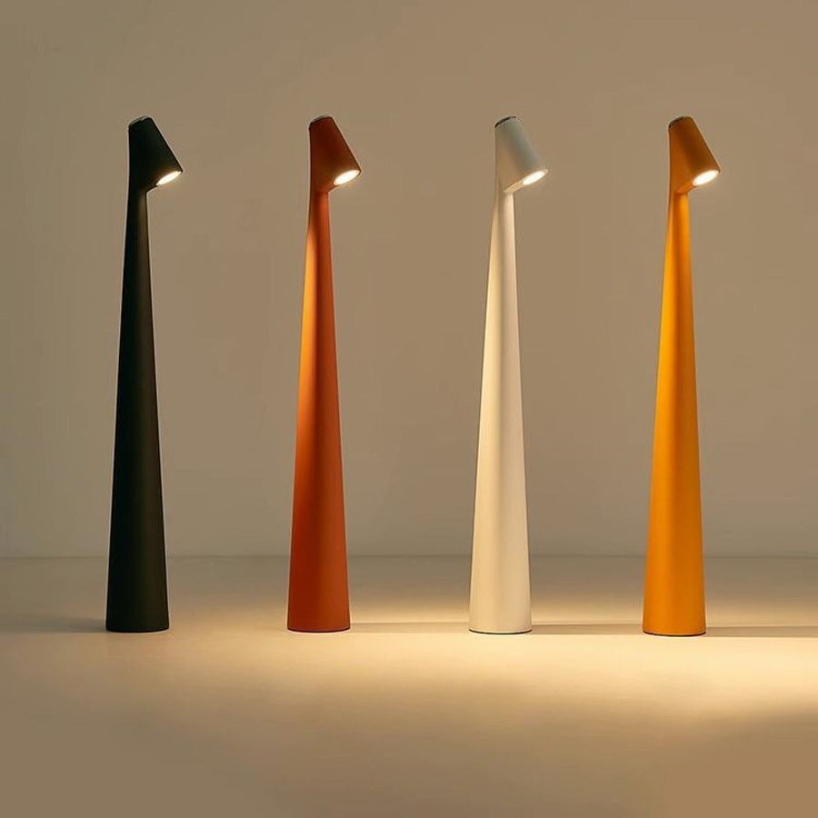 Cordless Rechargeable LED Table Lamp with Touch Dimmer and Aluminum Body