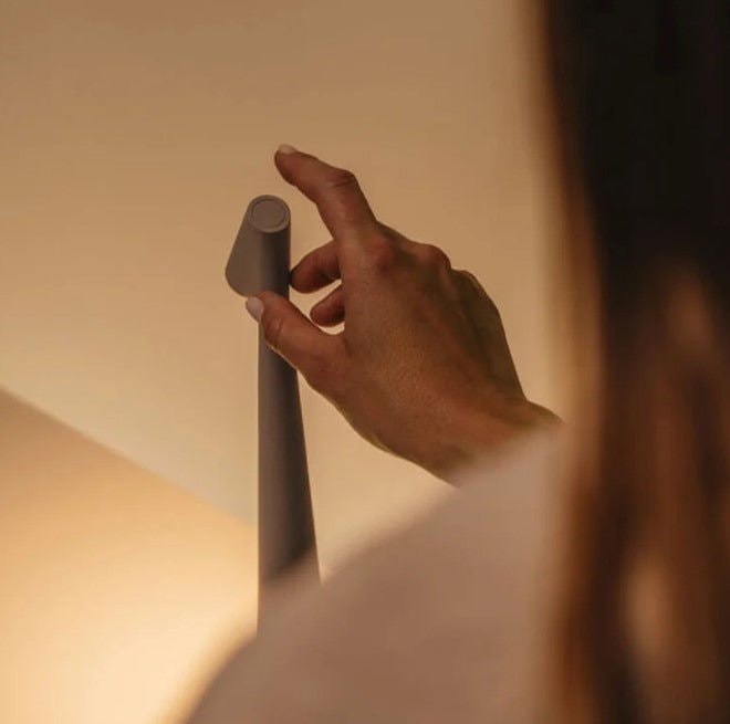 Cordless Rechargeable LED Table Lamp with Touch Dimmer and Aluminum Body