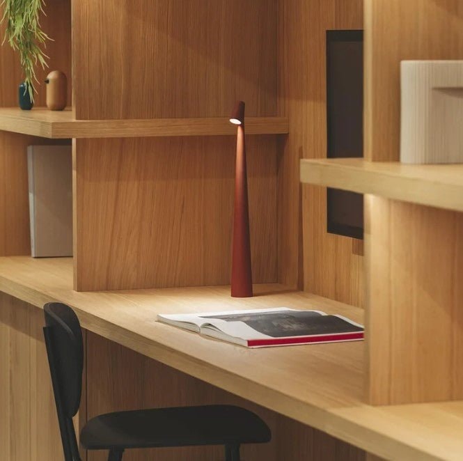 Cordless Rechargeable LED Table Lamp with Touch Dimmer and Aluminum Body