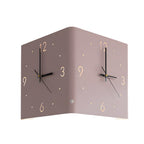 Corner Wall Clock Wall Sconce with Backlit LED Light