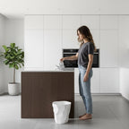 Crumpled Paper Design Waste Basket with Irregular Shape for Bathroom