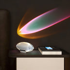 Crystal Eye Glass Table Lamp with Sunset Projection LED Light