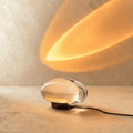 Crystal Eye Glass Table Lamp with Sunset Projection LED Light