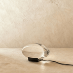 Crystal Eye Glass Table Lamp with Sunset Projection LED Light