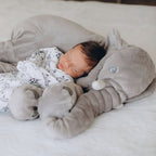 Stuffed Elephant Plush Toy Soft Cuddly Elephant Pillow Stuffed Animal for Kids Nursery and Bedroom Decor