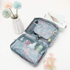Hanging Travel Toiletry Bag Waterproof Cosmetic Organizer with Hook and Multiple Compartments for Women