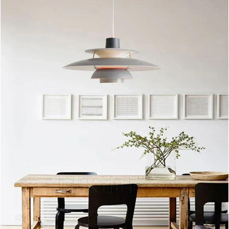 Scandinavian Metal Pendant Light for Dining Room — Harbor Light Co.