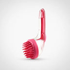 Dog Bath Brush with Shampoo Dispenser and Soft Silicone Bristles