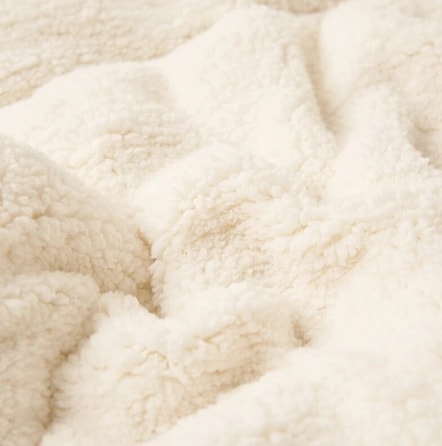 Double Sided Sherpa Fleece Blanket with Plush Flannel for Bed and Sofa