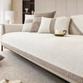 Non-Slip Sofa Cover with Linen Texture Knitted Polyester Couch Slipcover Machine Washable and Pet-Friendly