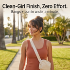 Clip-In Wispy Bangs Hair Topper with Seamless Blend and Double Clips