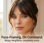 Clip-In Wispy Bangs Hair Topper with Seamless Blend and Double Clips