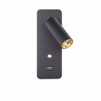 Adjustable LED Bedside Reading Light Wall Sconce with USB Charging Port