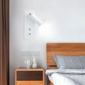 Adjustable LED Bedside Reading Light Wall Sconce with USB Charging Port