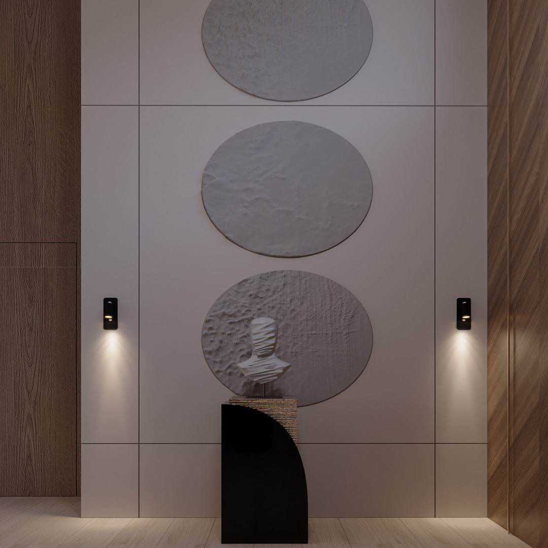Adjustable LED Bedside Reading Light Wall Sconce with USB Charging Port