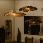 Flower Fabric Pendant Light with E27 Socket