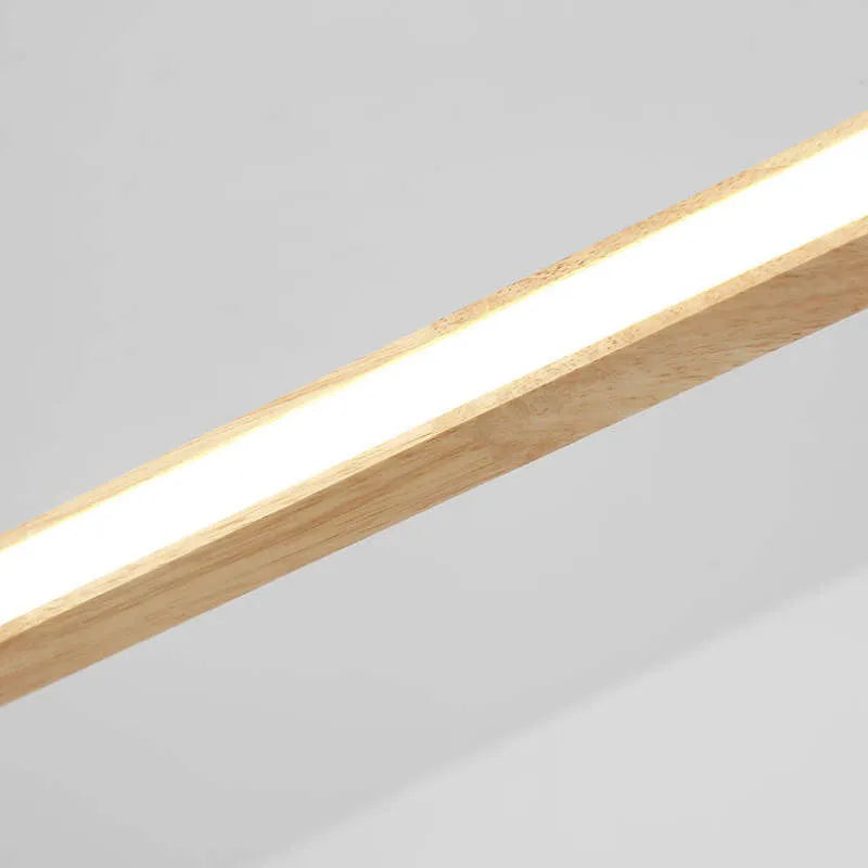 Contemporary Oval Wooden Pendant Light with Integrated Ring Diffuser