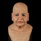 Realistic Latex Mask Full Head Halloween Costume Mask for Adults with Lifelike Detail for Cosplay Masquerade and Themed Parties