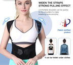 Posture Corrector Back Brace Adjustable Shoulder and Upper Back Support Strap for Men and Women