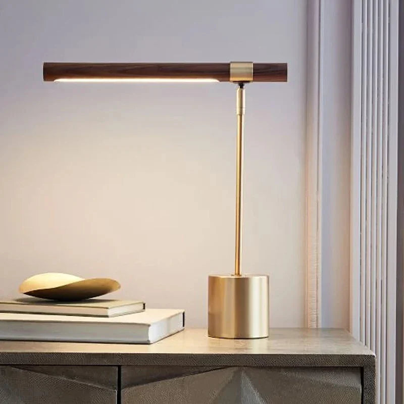 Modern Wood Table Lamp for Home Office — Harbor Light Co.