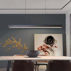 Modern Linear Pendant Light Bar with Integrated LED Light