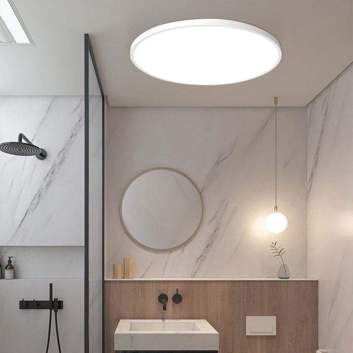 Modern Round Flush Mount LED Ceiling Light with Slim Profile