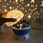Star Projector Night Table Lamp with Rotating Dome