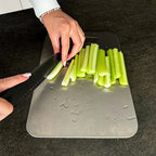 Titanium Cutting Board Non-Porous Antibacterial Kitchen Chopping Board Odor and Stain Resistant Knife Friendly