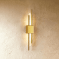 Modern Double Rod LED Light Wall Sconce with Backlit Diffuser