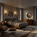 Glass Globe LED Light Wall Sconce with Long Brass Stem