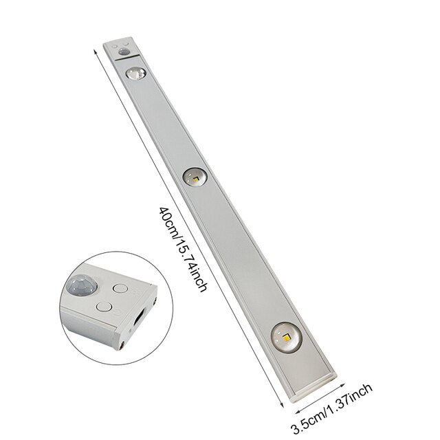 Rechargeable Motion Sensor LED Light Bar Ceiling Light