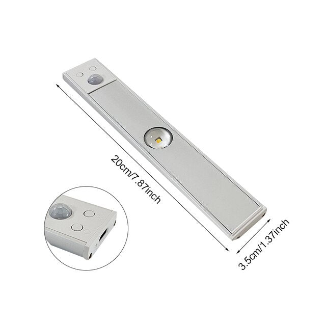 Rechargeable Motion Sensor LED Light Bar Ceiling Light