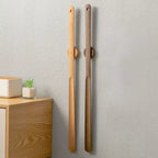 Extra Long Handle Shoe Horn with Wall Mount for Easy On Without Bending