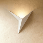 Modern Geometric Triangle Wall Sconce with Upward Glow