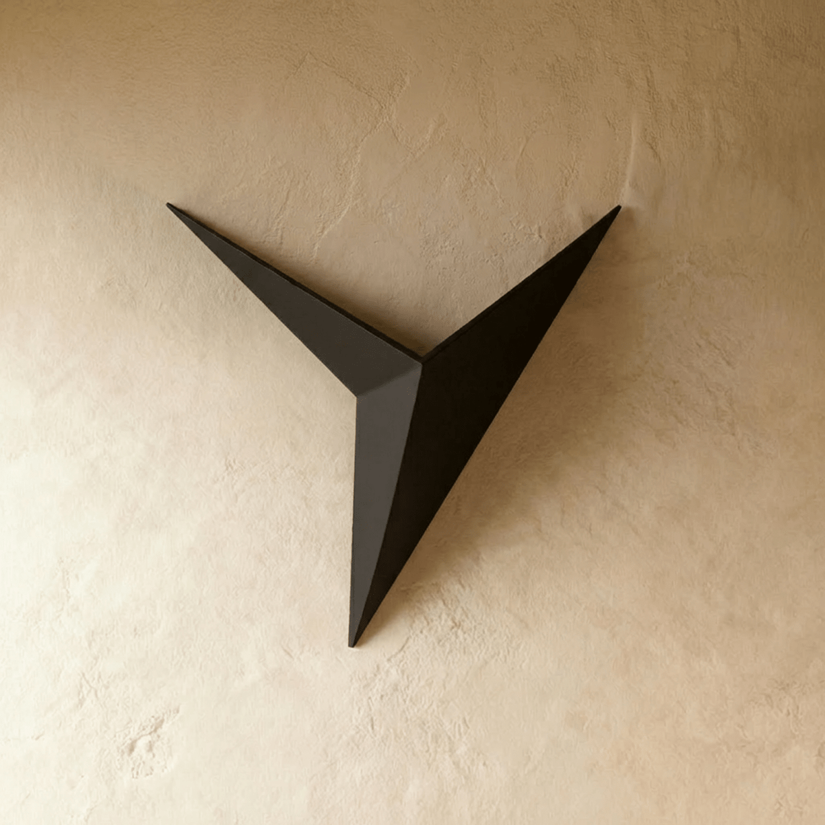 Modern Geometric Triangle Wall Sconce with Upward Glow