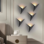 Modern Geometric Triangle Wall Sconce with Upward Glow