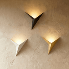 Modern Geometric Triangle Wall Sconce with Upward Glow