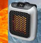 Portable Plug-In Space Heater with Digital Display Programmable Timer Compact Wall Outlet Heater with Overheat Protection
