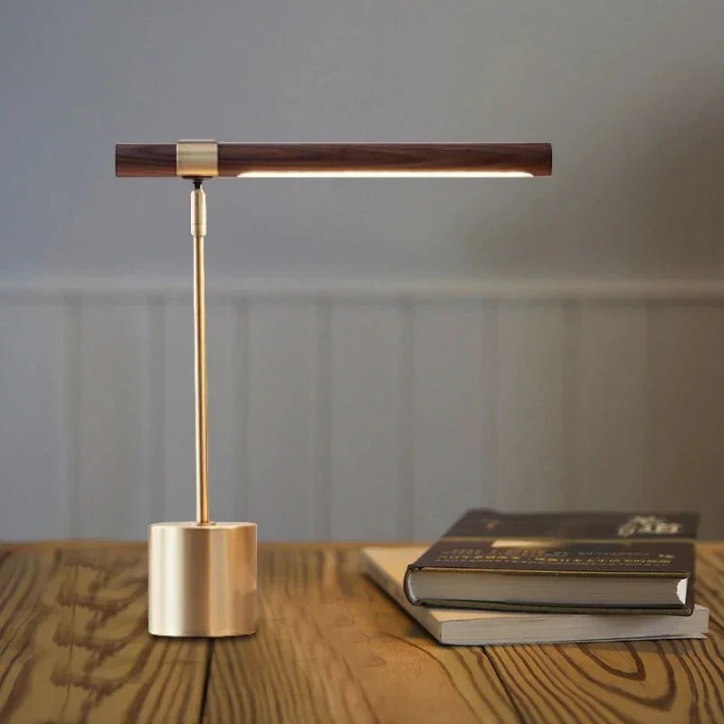 Modern Wood Table Lamp for Home Office — Harbor Light Co.