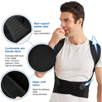Posture Corrector Back Brace Adjustable Shoulder and Upper Back Support Strap for Men and Women