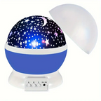 Star Projector Night Table Lamp with Rotating Dome